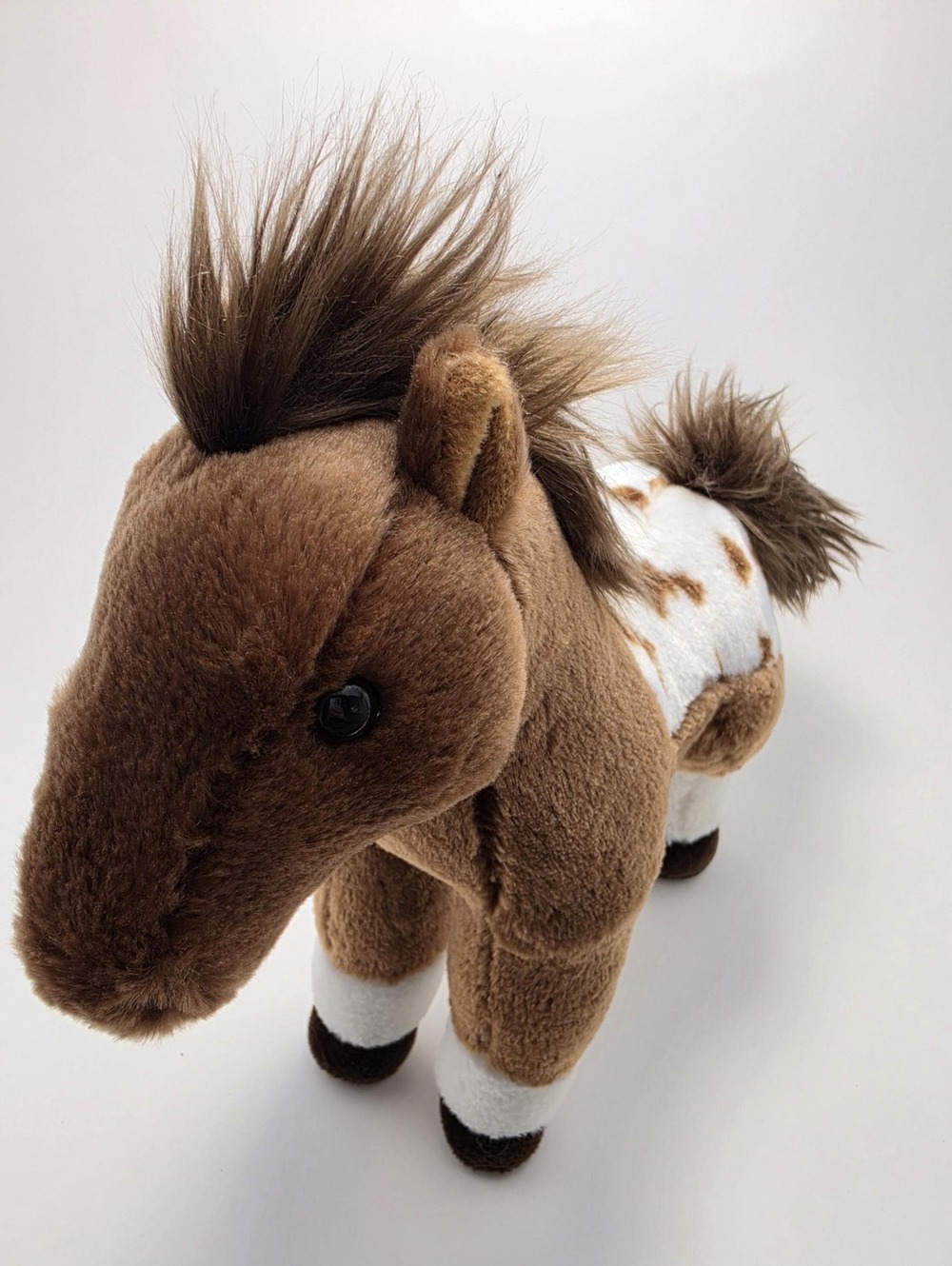 Aurora Western Dakota Horse Pony Plush Brown Stuffed Animal Pinto Appaloosa